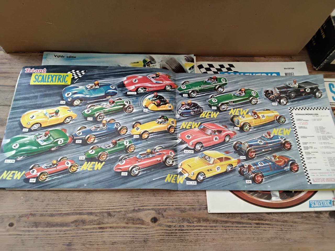 Partij 60er jaren Scalextrix racebaan