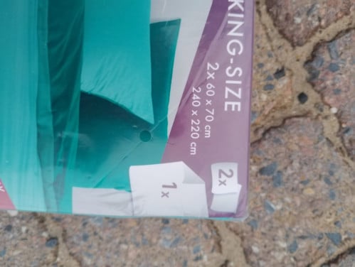 Nieuwe kingsize dekbedhoes
