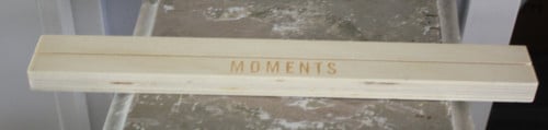 Houten plankje moments