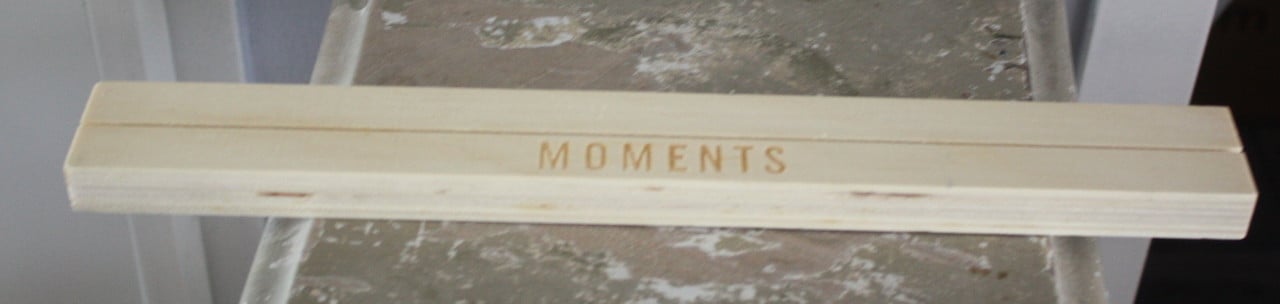 Houten plankje moments