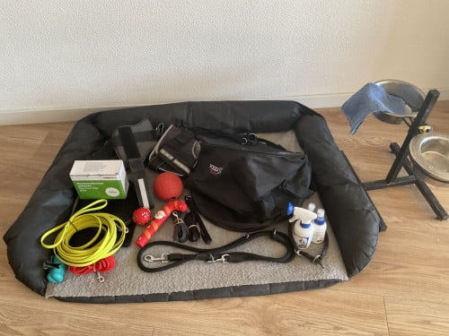 Hondenlijnen, tuigjes en andere benodigheden