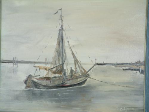 Voor anker   Jac Caljouw  schilderijen