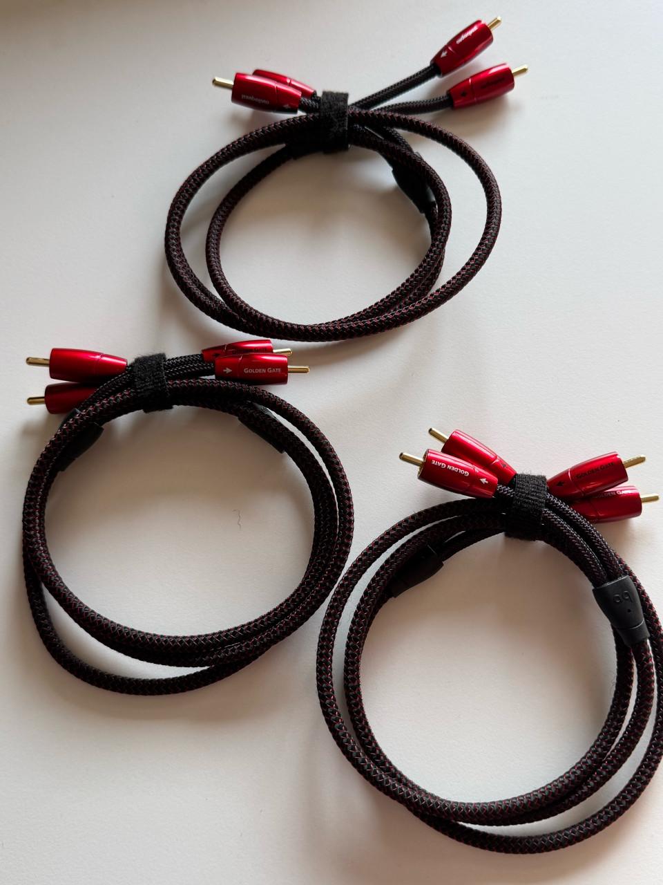 Set AudioQuest Golden Gate audiokabels zie tekst