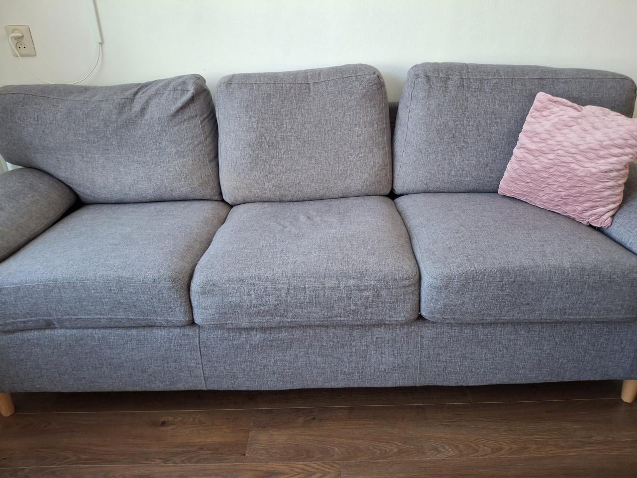 2 en 3 zitsbank blauw/grijs