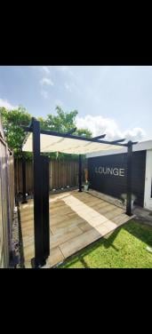 Aluminium Pergola met schaduwdoek
