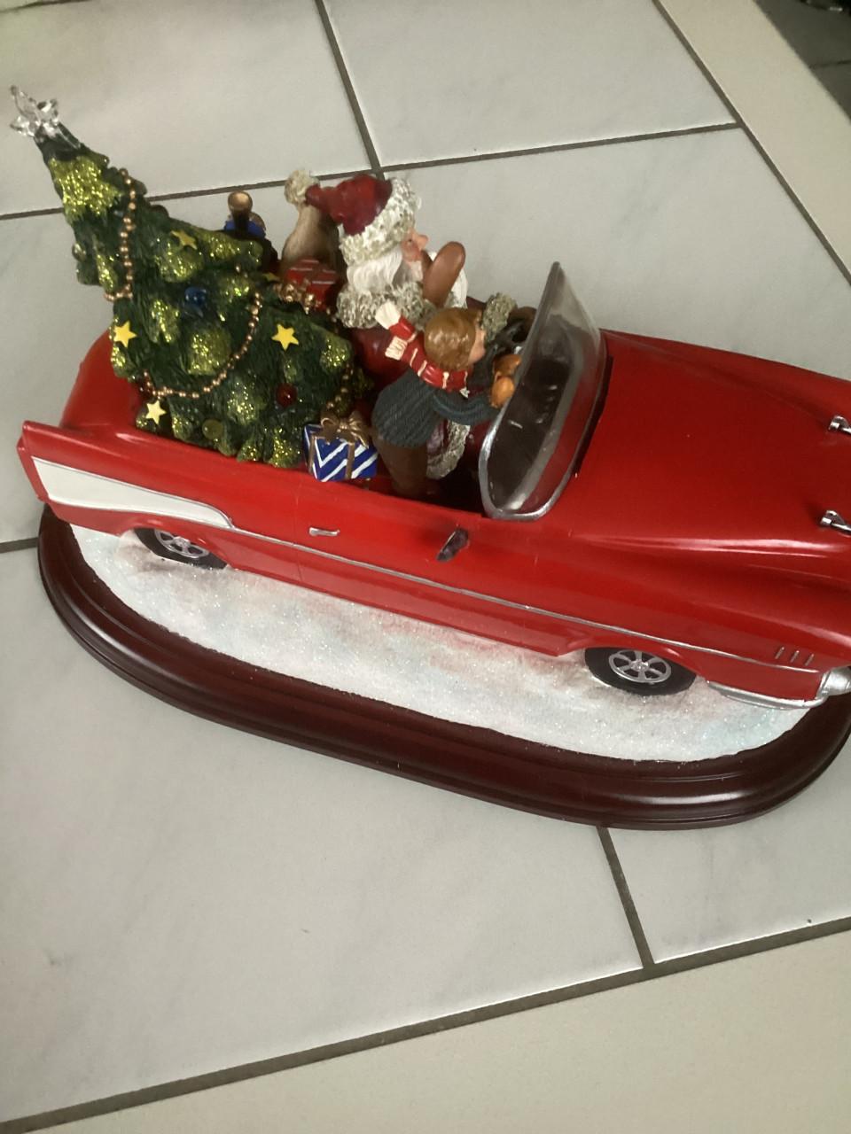 Santa in car music box