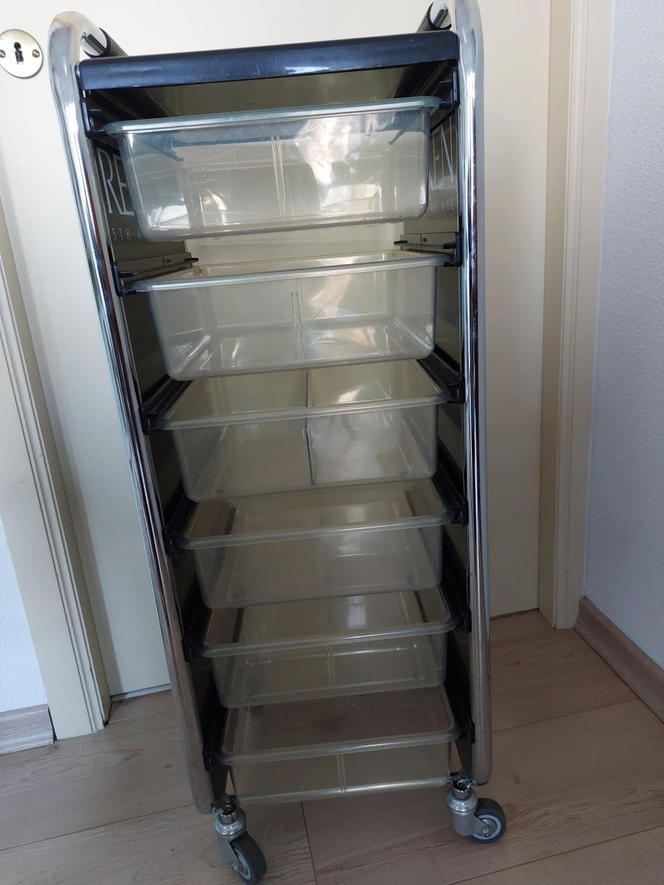 Goede werkwagen, kapperstrolley, salonkar, opbergkastje