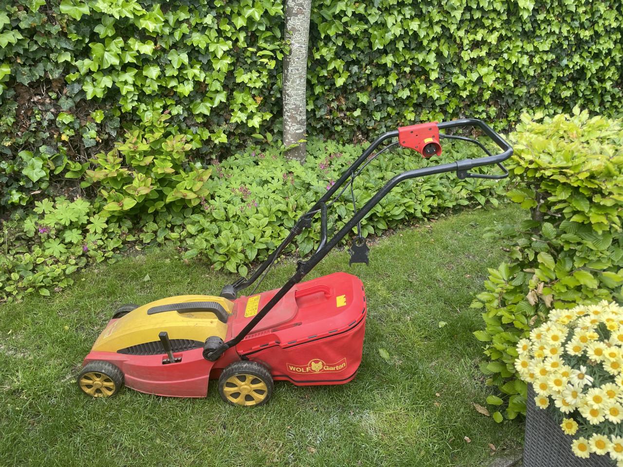 Elektrische grasmaaier (Wolfgarten) Messen onlangs geslepen