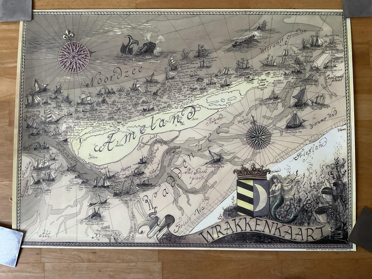 Wadden Wrakken kaarten