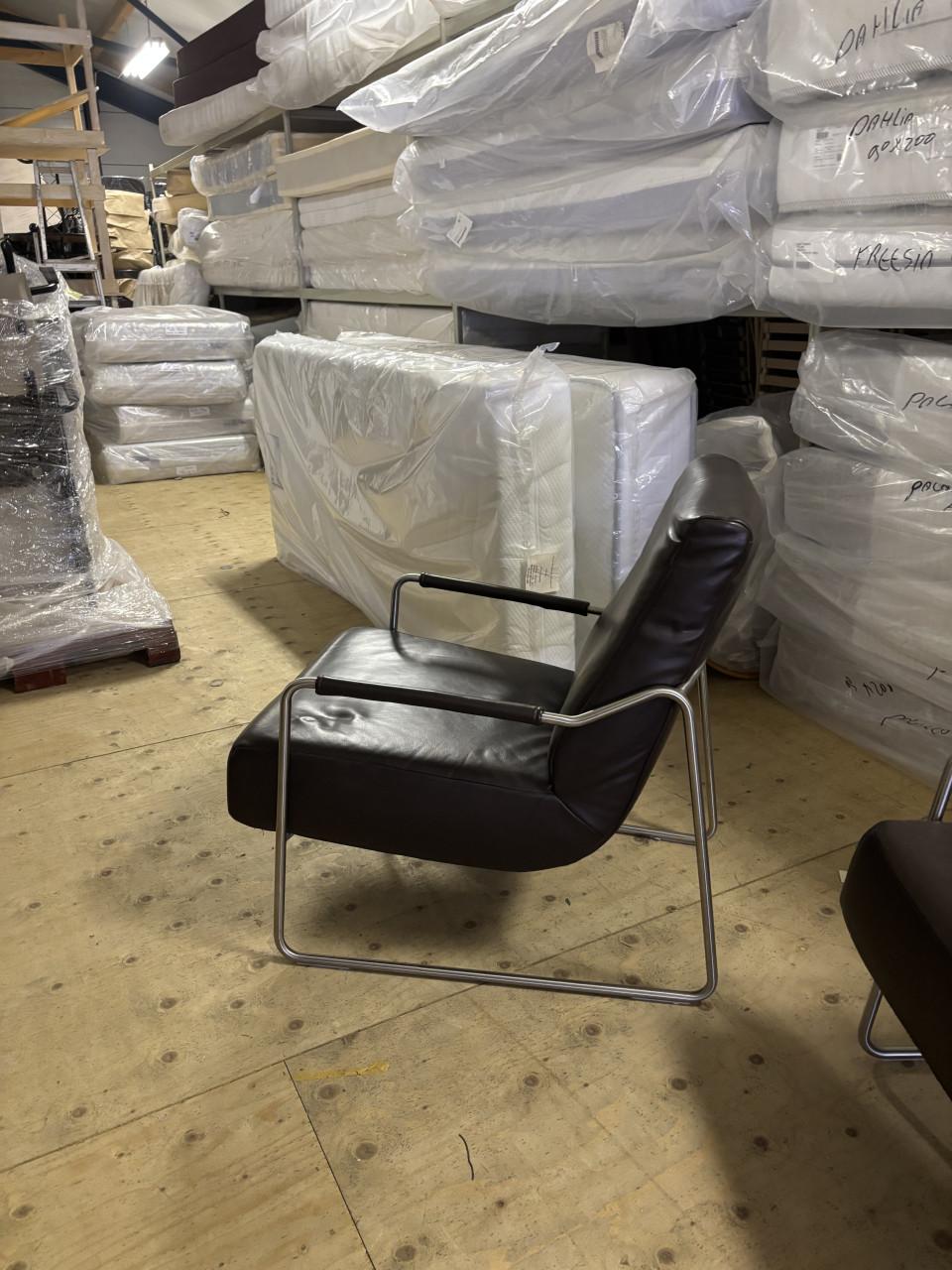 2 leren fauteuils