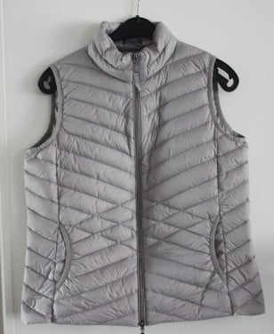 Grijze bodywarmer maat 40