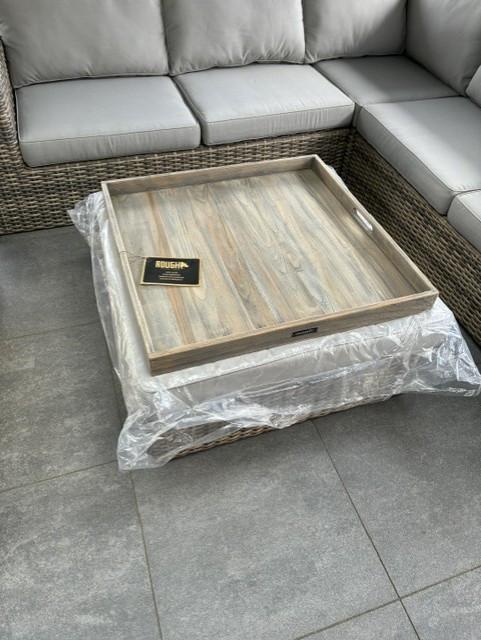 Outdoor dienblad teak 80 x80 cm