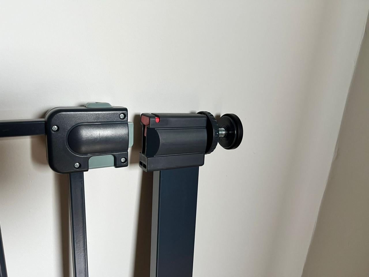 Safety First Easy Close & Auto Close Klemhek + Verlengdeel 7 cm, Grijs Met.