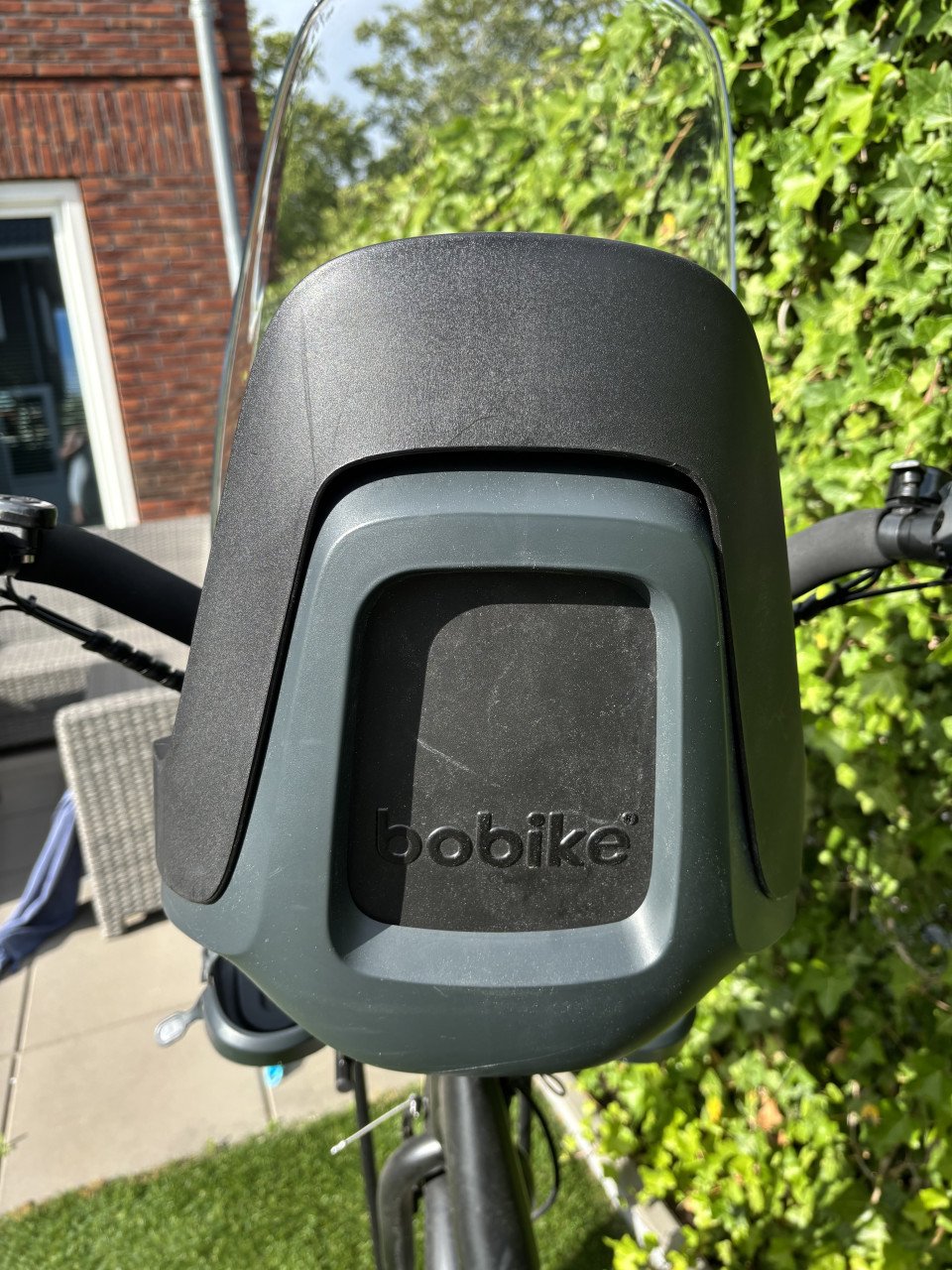 Bobike Fietsstoeltjes urban black + windscherm