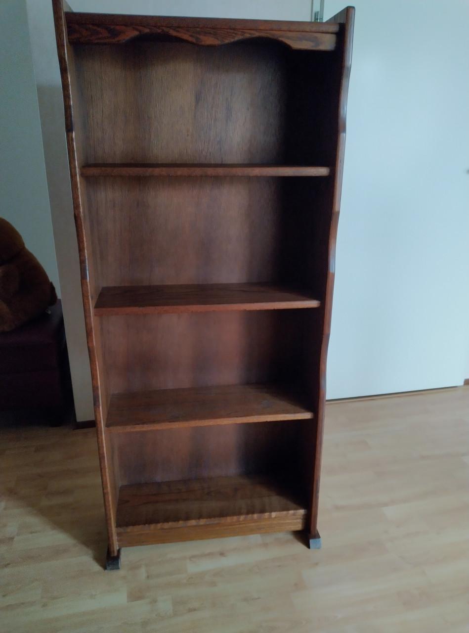 Eikenhouten boekenkast
