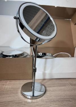 Verchroomde LED-make-upspiegel met touch bediening
