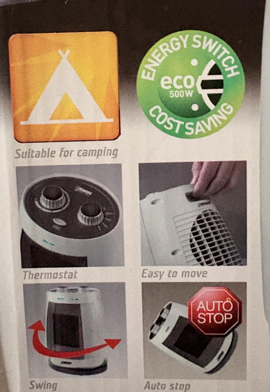 Eurom Heater 1500 voor bv camping