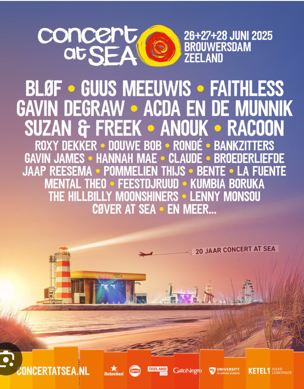 Camperplaats Concert at Sea