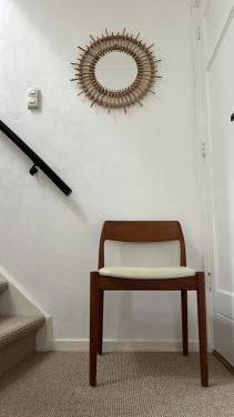 Retro vintage jaren 60 teak stoel