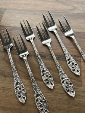 Gebaksvorkjes / vleesvorkjes 6st – ajour model jaren ‘50