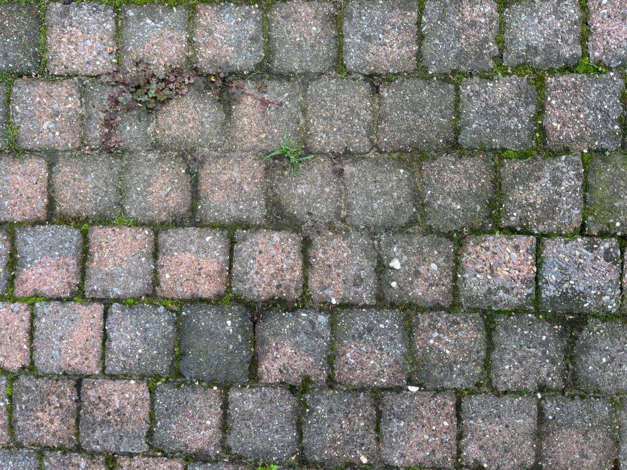 Buiten stenen voor terras en garagepad