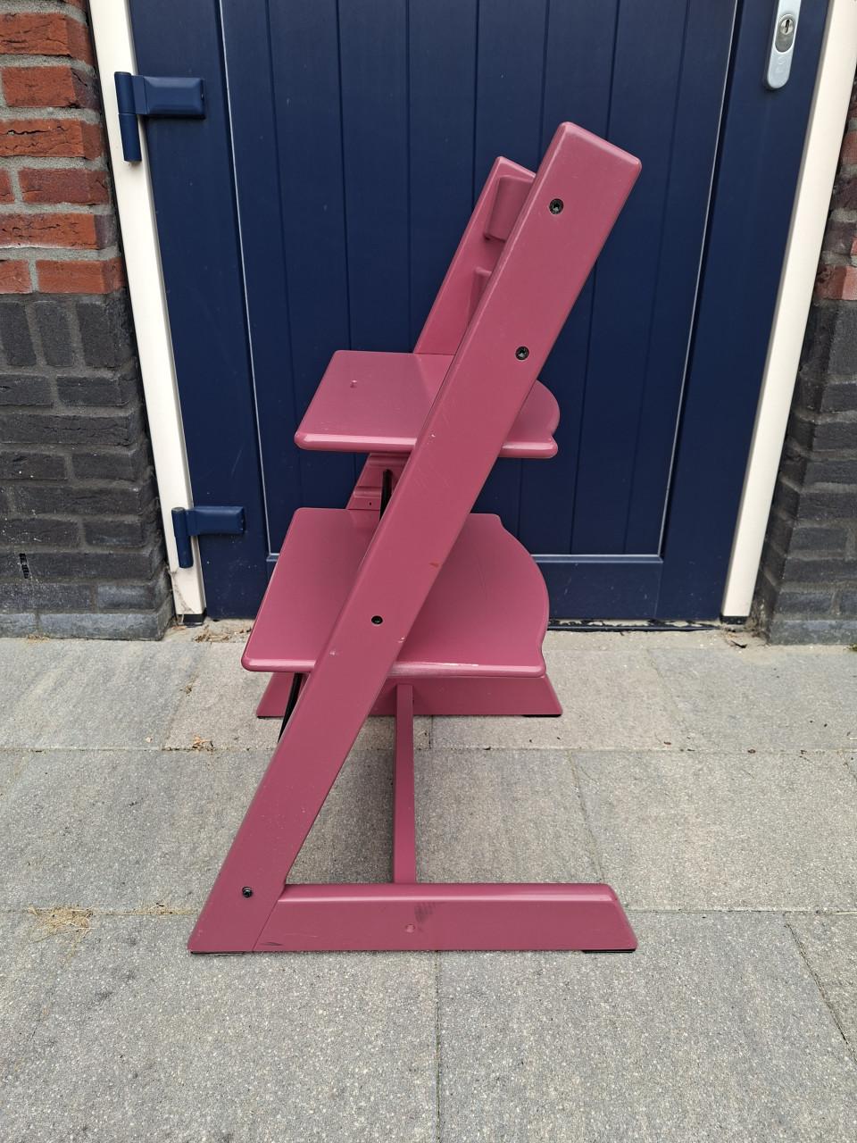 Stokke Trip Trap meegroeistoel (oud) roze