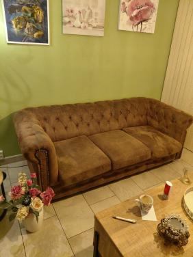 Bankstel 3 en 2 zits Chesterfield