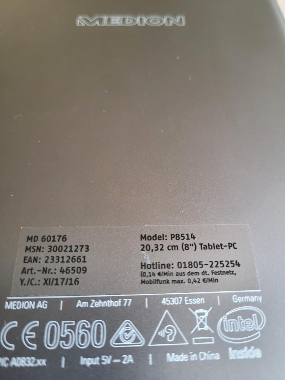 Medion tablet