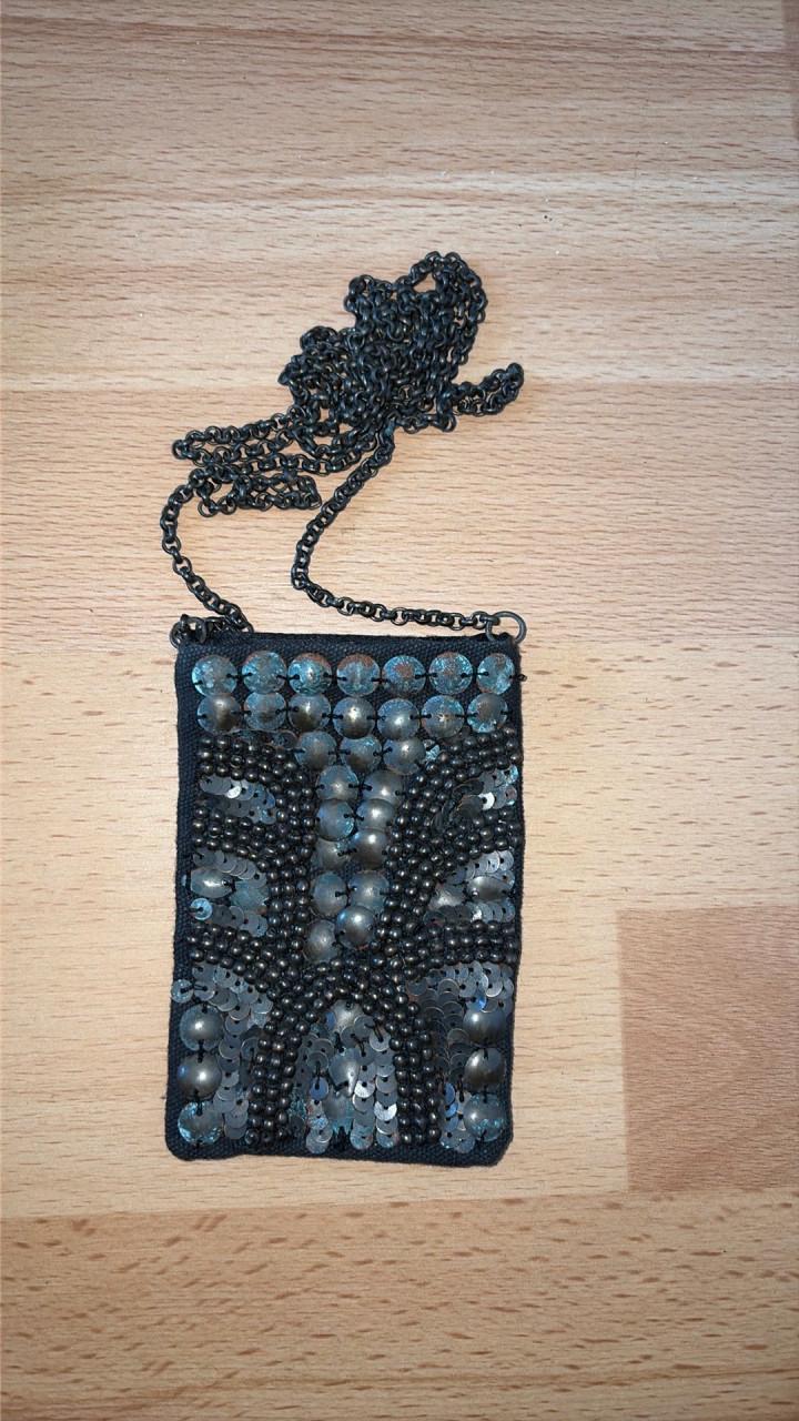 Antiek/Vintage Avondtasje met Pailletten-Flapper