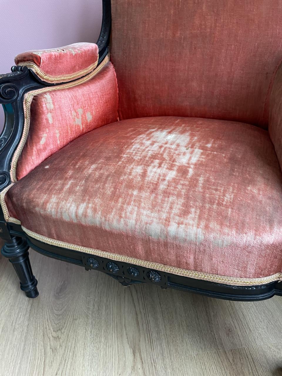 Kleine klassieke fauteuil opknapper