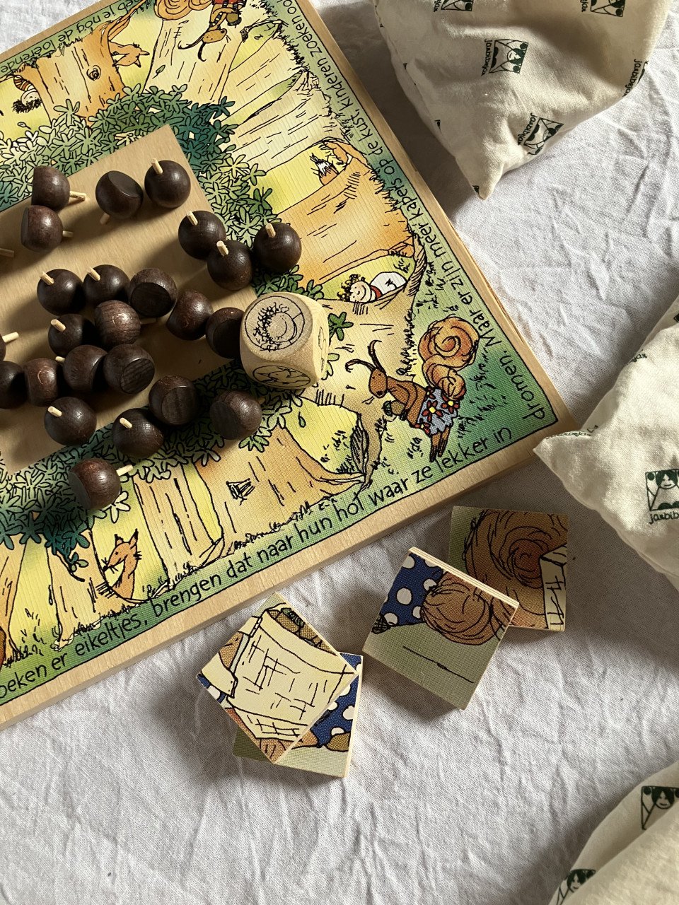 Drie houten bordspellen Janbibejan