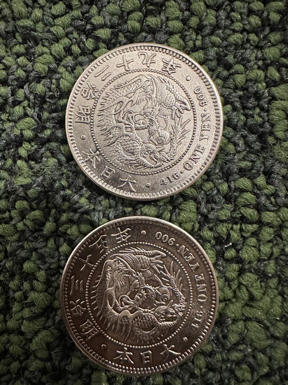 2x Japanse Yen (1906 en 1892)