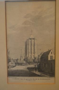 Ets Toren vd Grote Kerk Zierikzee Tirion 1747