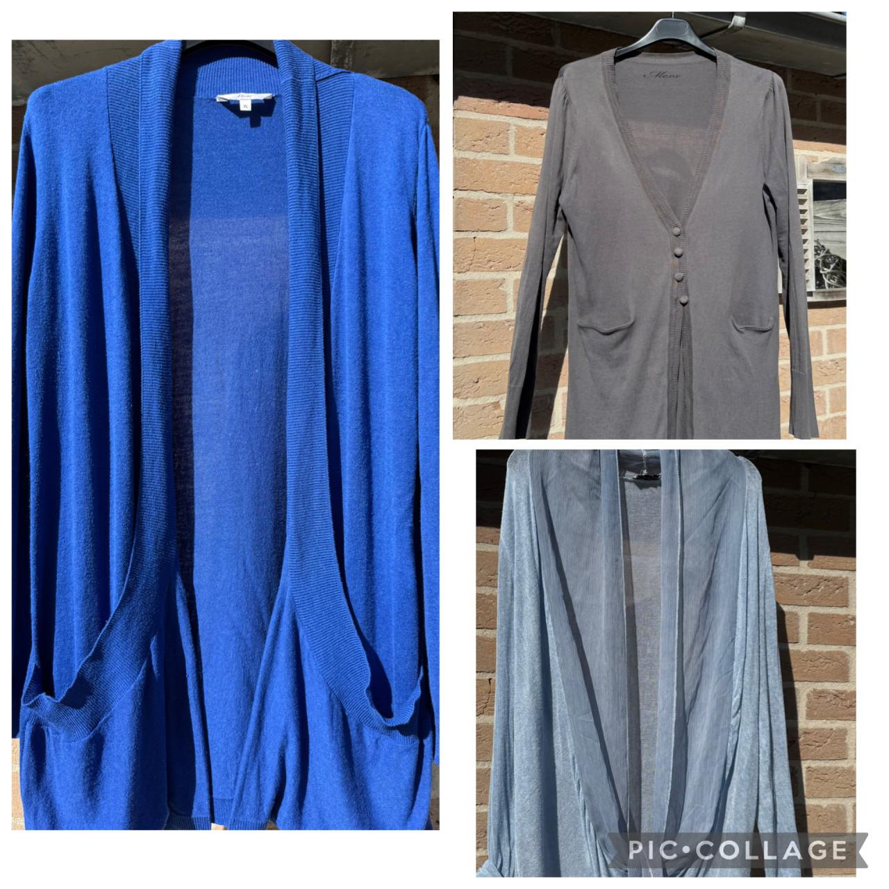 3 zgan vesten. grijsMexx .  XL en XXL. Vallen alle 3 als 40/42. Kleine 44.