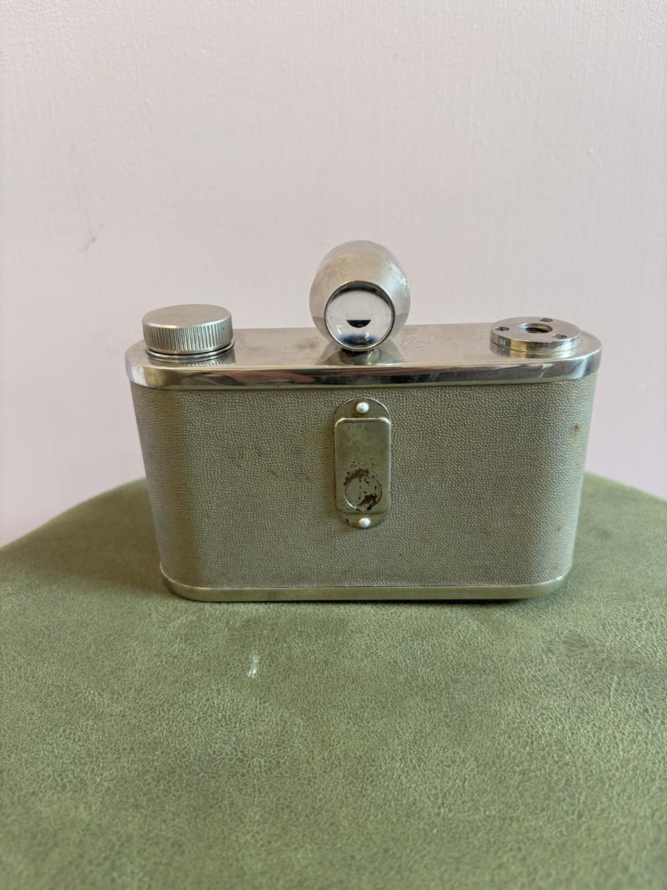 Vintage Tahbes Camera met Albada viewer 1948 + Leren Tas