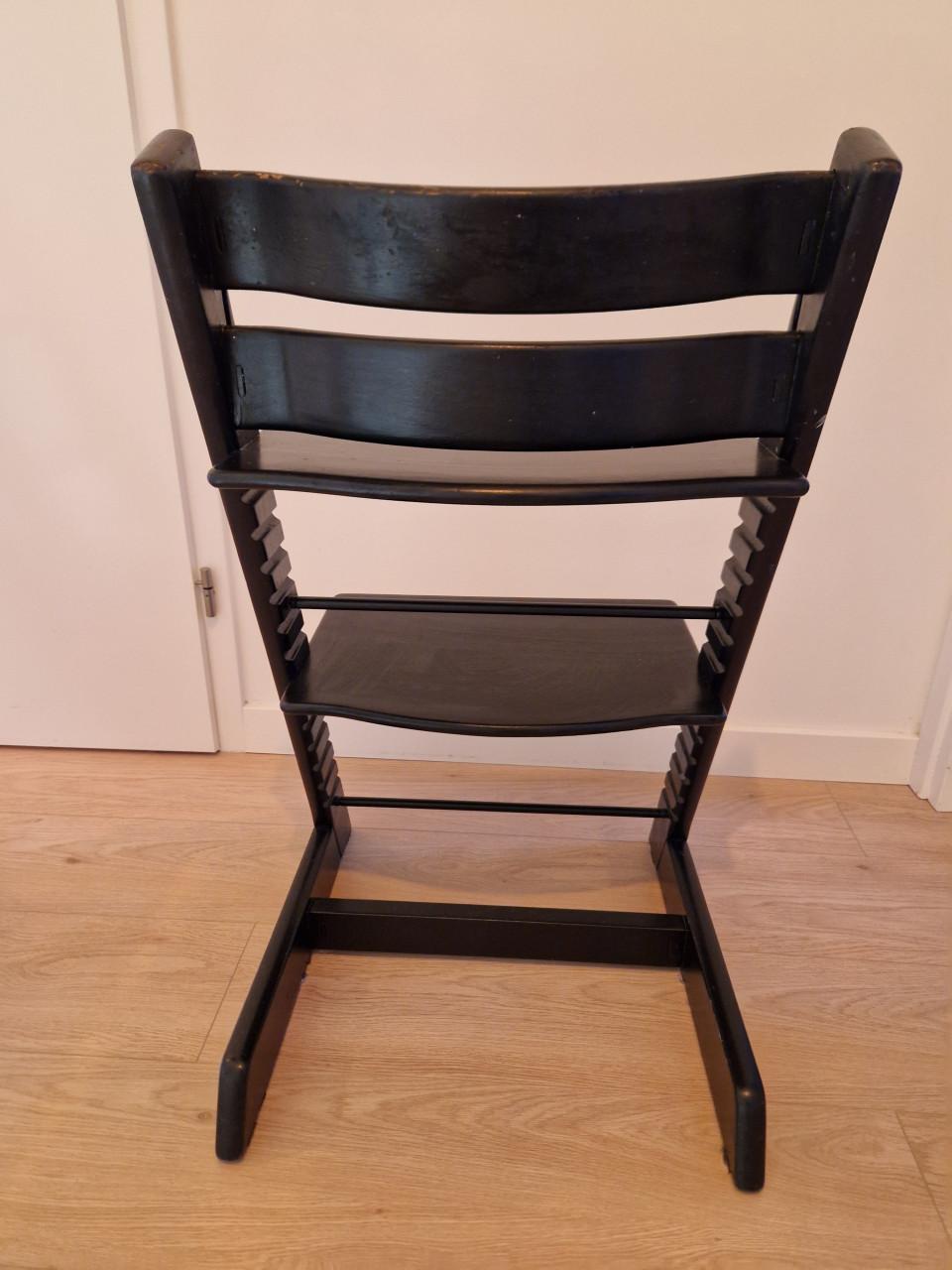 Triptrap stoel zwart