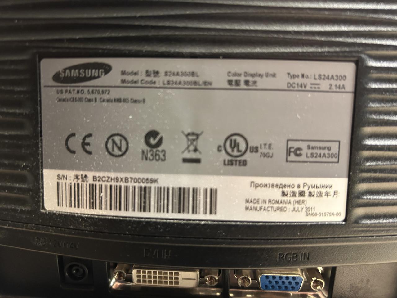 Samsung Syncmaster S24A300BL