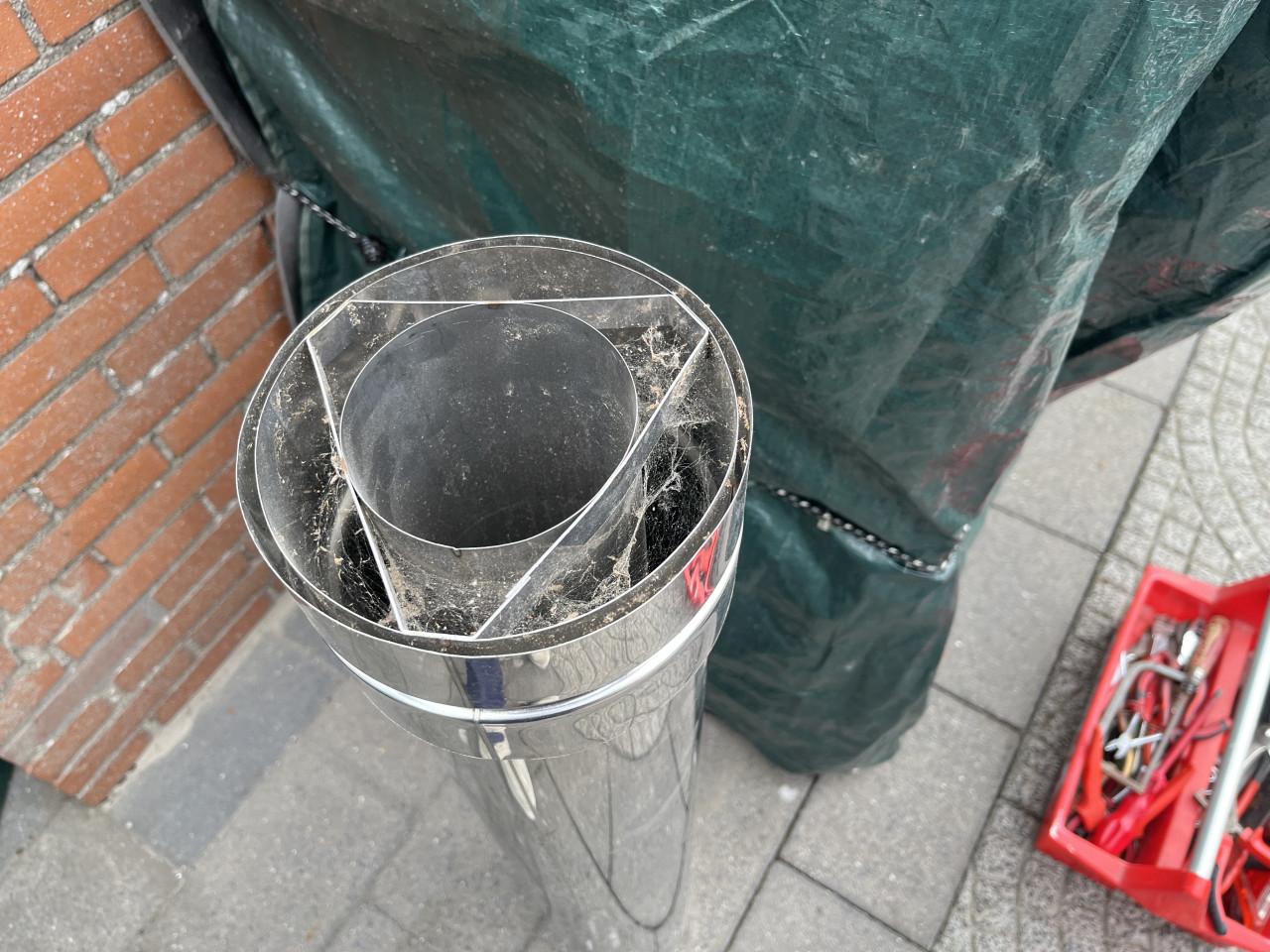 Dubbelwandig pijp L=100 cm. d= 150-170 mm