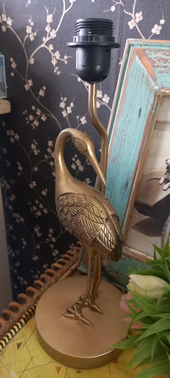 Te koop gevraagd. Lampenvoet vogel,zie foto