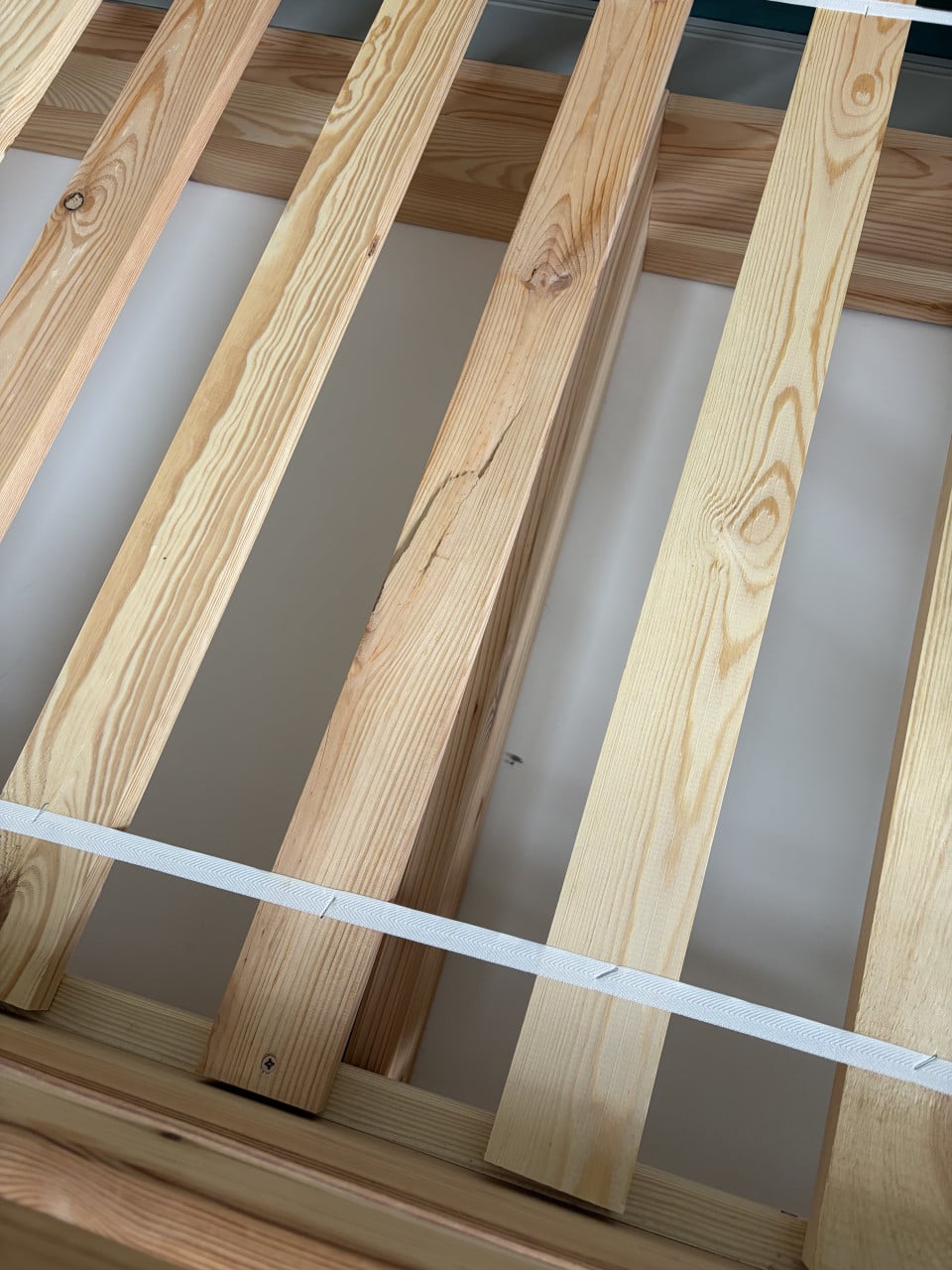 Eiken houten bed 200 x 90cm