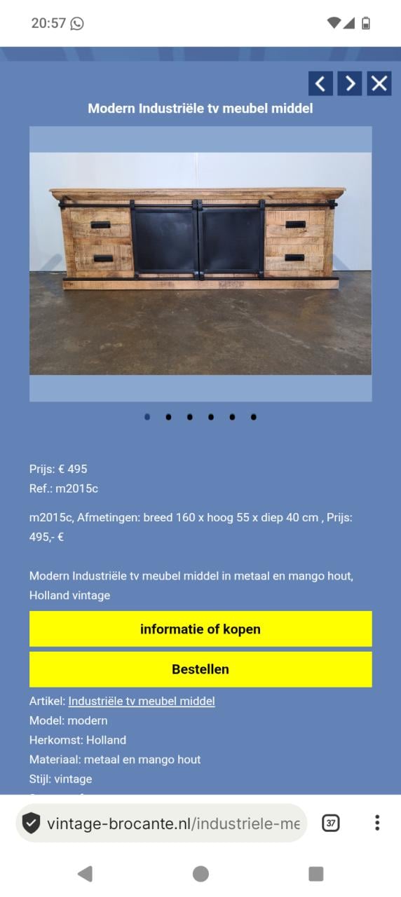 Tv kast en buffetkast