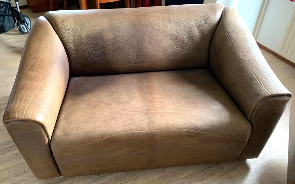 Vintage DeSede DS47 lederen 2-zits bank