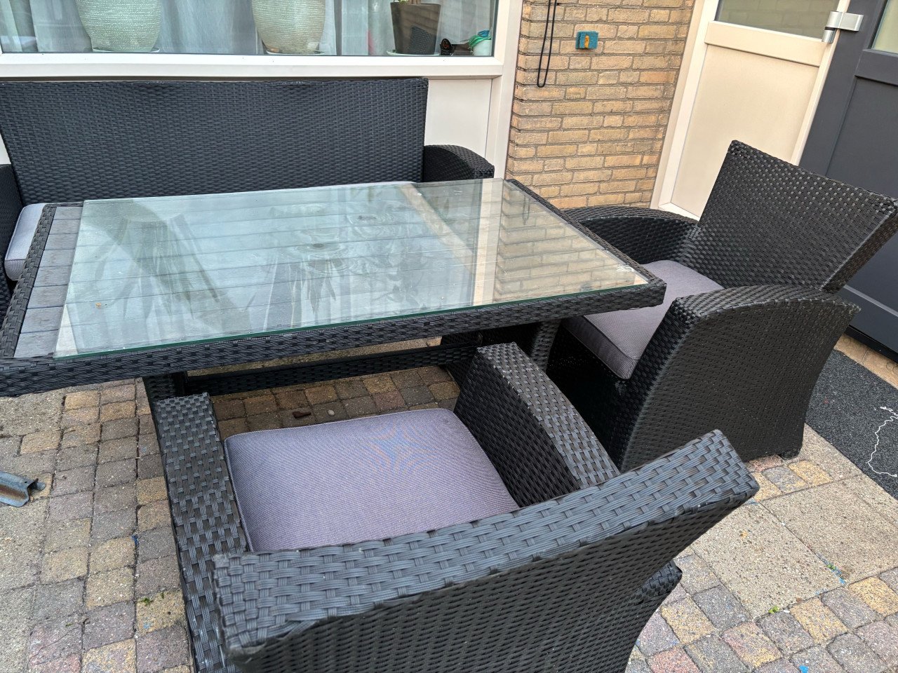 Tuinset / Loungeset 3 pers + 2 x 1 persoon