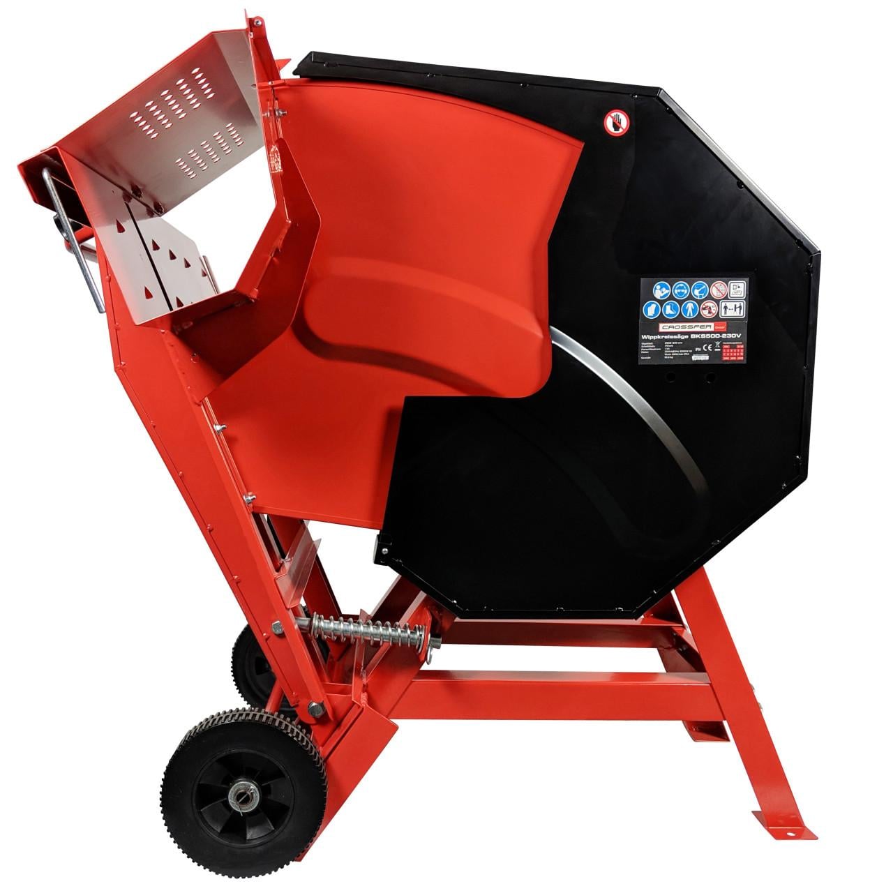 Houtzaag, afkortzaag, brandhoutzaag, cirkelzaag, zaag BKS-500 / 230Volt