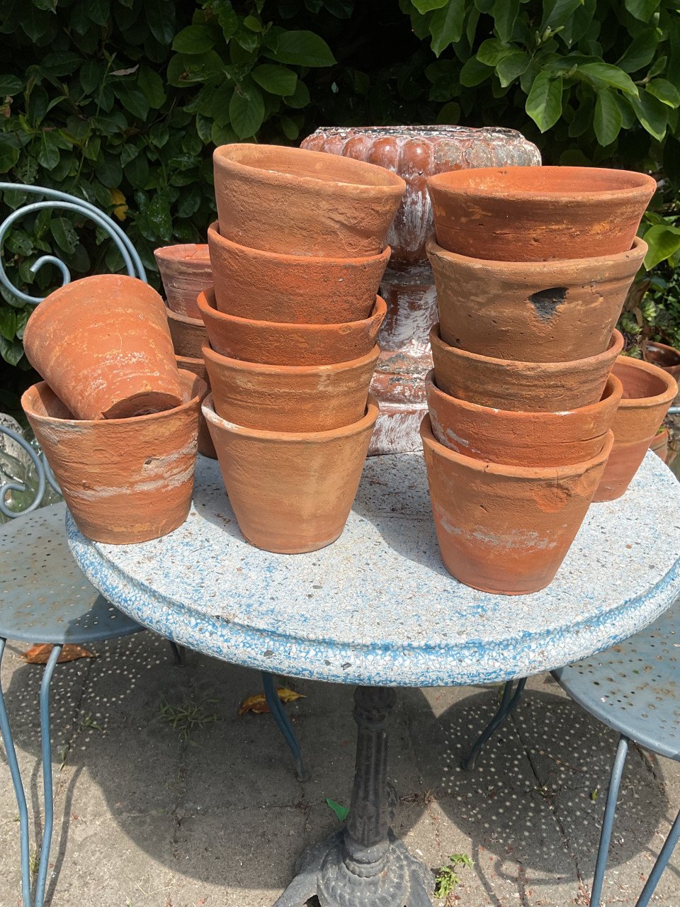 Antieke terra cotta potten 55 st.