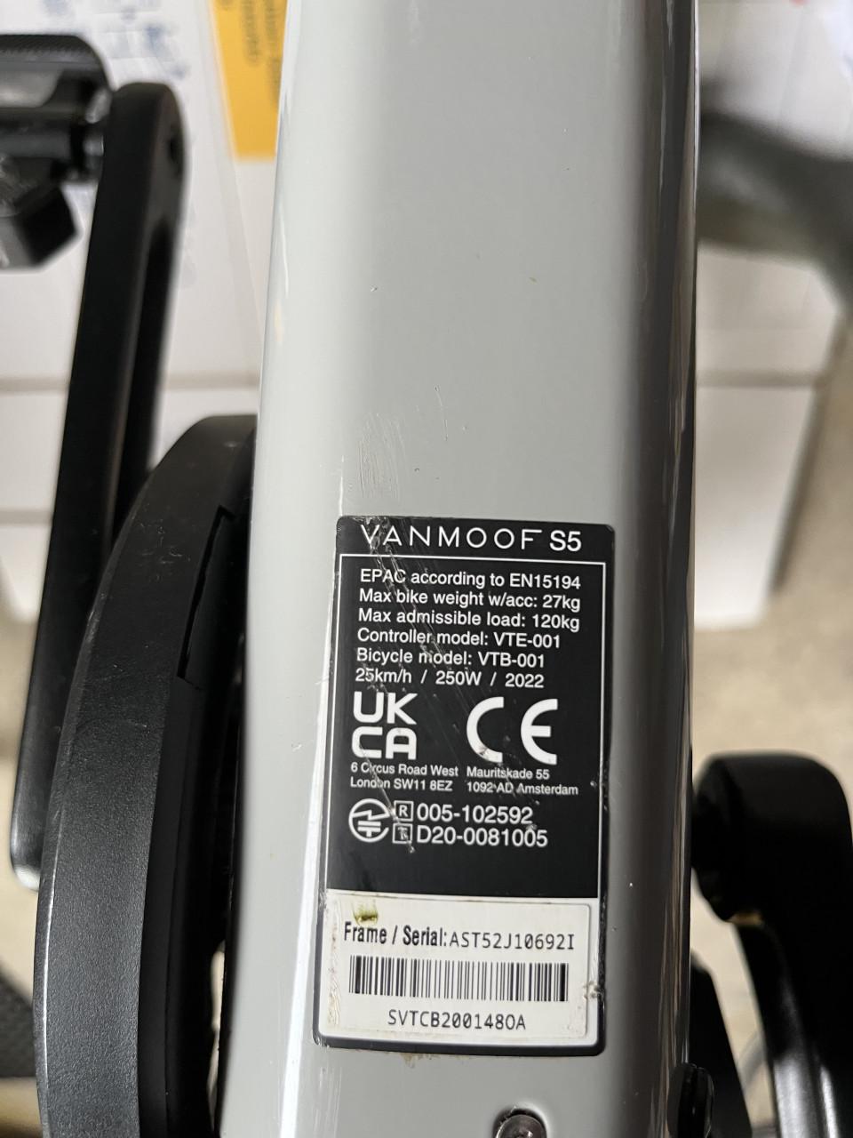 VanMoof S5 – maart 2023, slechts 150 km gereden