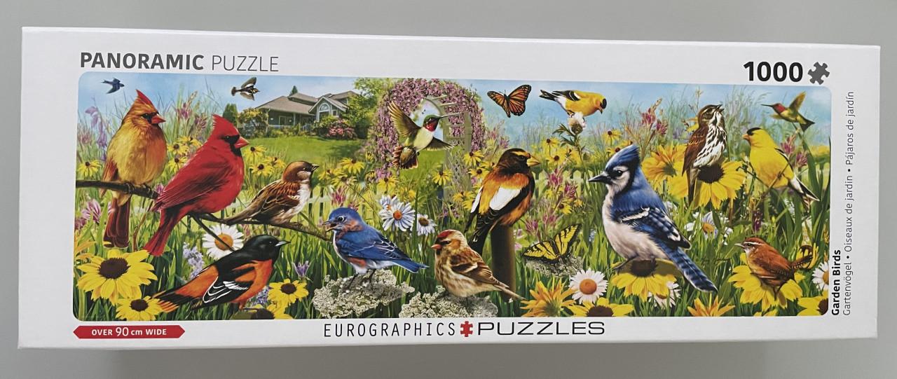 Puzzel Eurographics: Garden birds (panoramic)