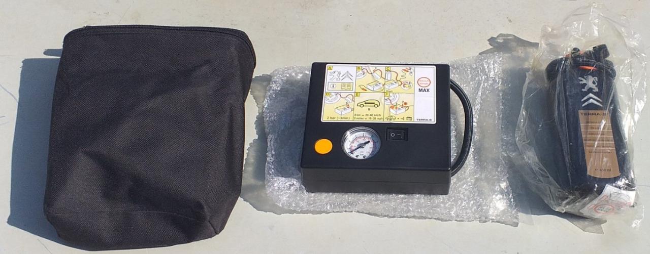 Bandenpomp Peugeot / Citroën & Bandenafdichtingsgel Terra-S