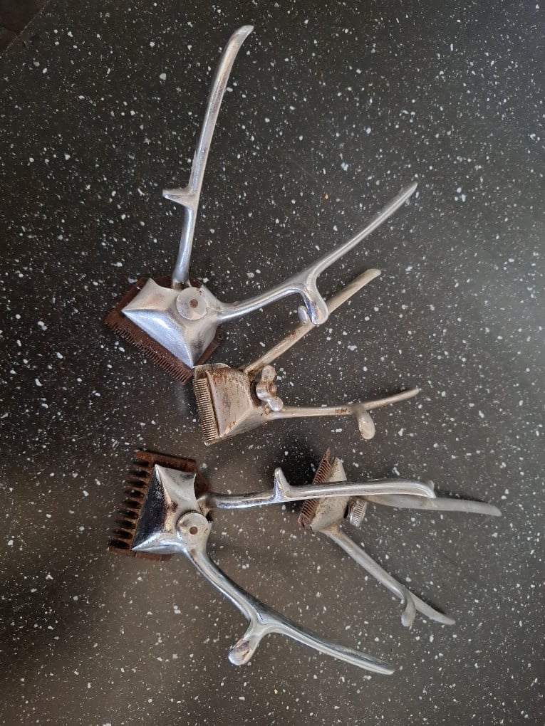 Vintage kappersmateriaal