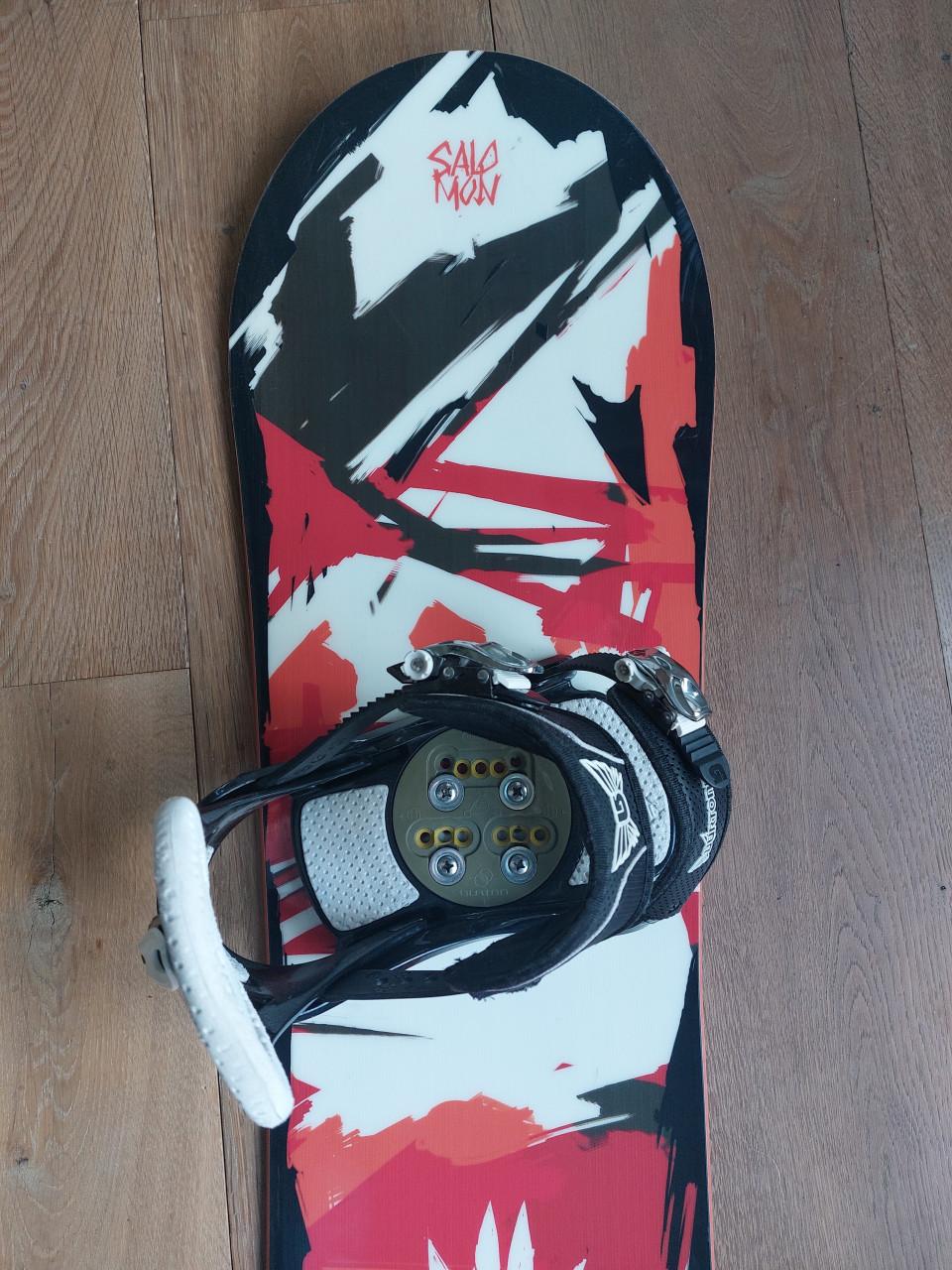 Salomon snowboard incl Burton bindingen